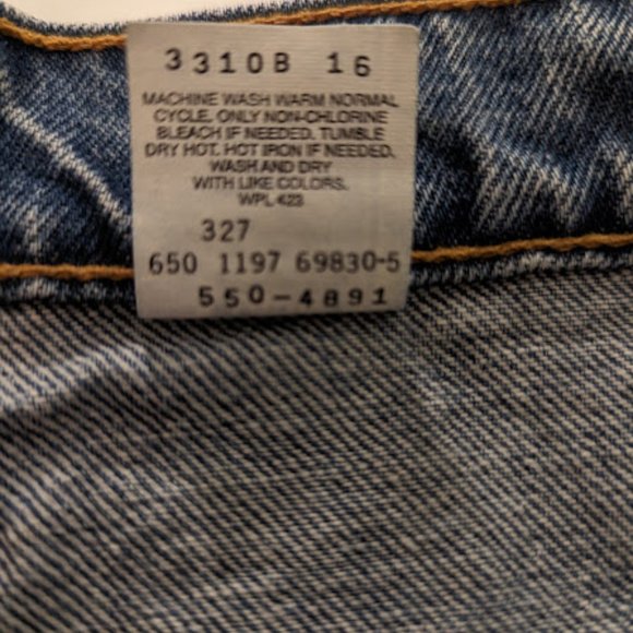 Vintage Men's Levi's 550 Denim Blue Jeans Sz 36 x 32 1997 Made in USA - Picture 5 of 12